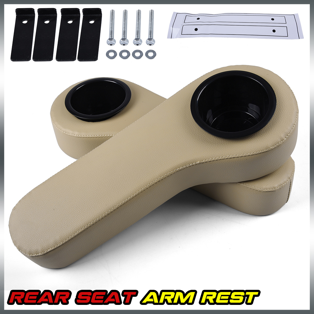 Pair For Car/Yamaha Golf Cart Rear Seat Arm Rest Cushion / Cup Holder eBay