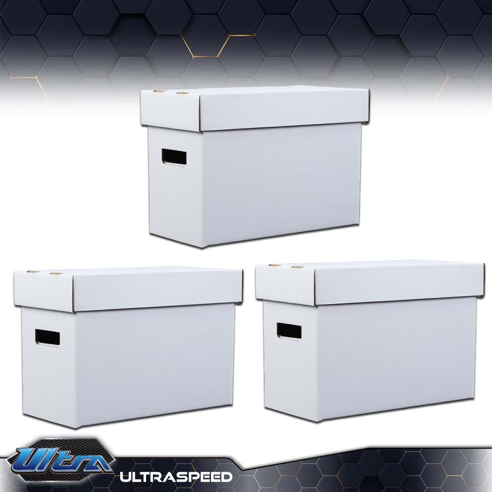 thumbnail image 2 of 10-Pack Comic Book Storage Boxes – Short, Holds 150-175 Books, Stackable, Durable Archive Boxes (Made In USA) 2 of 6